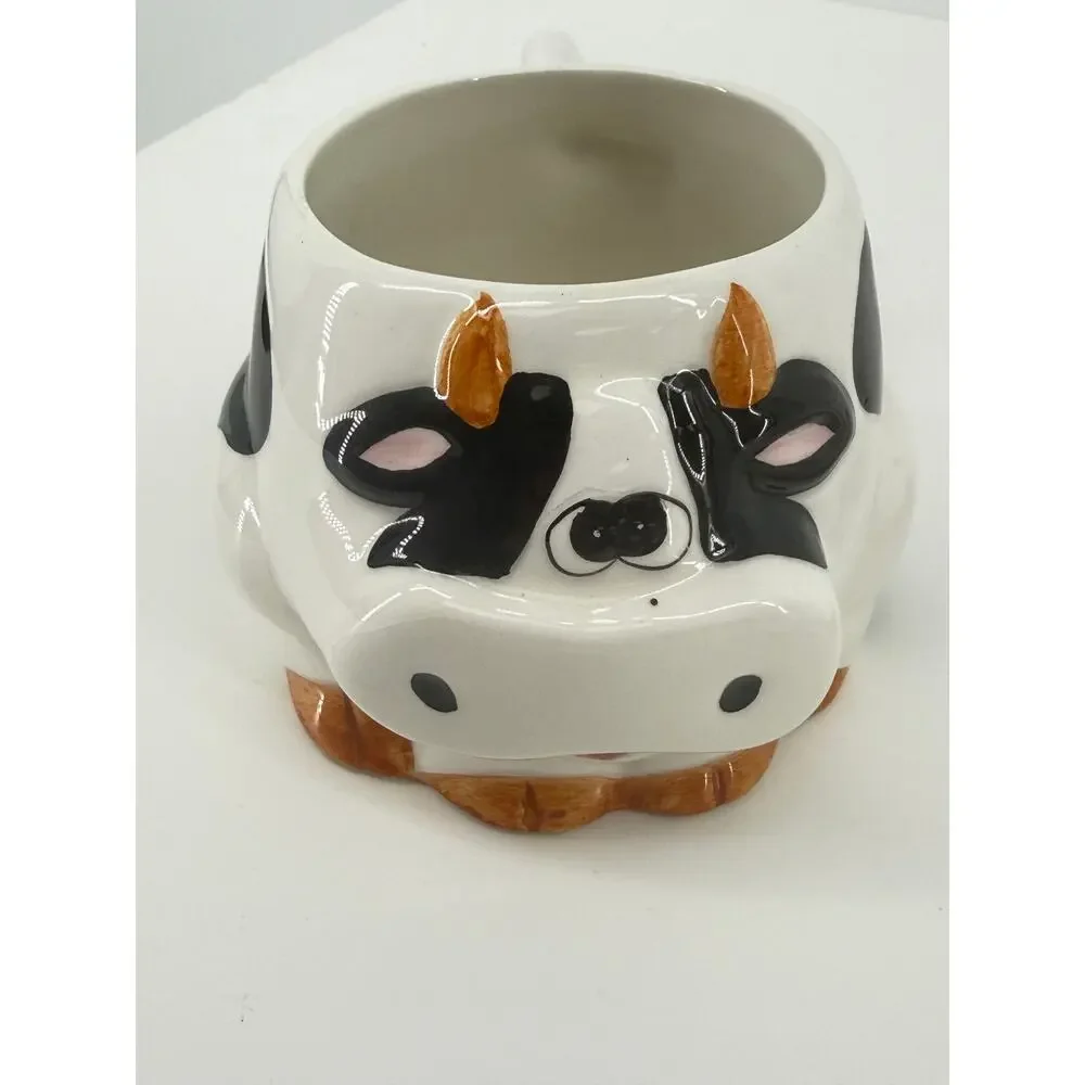 Cookies And Milk Cow Mug Plate Set Farmhouse Kids Snack Set Country Kitchen